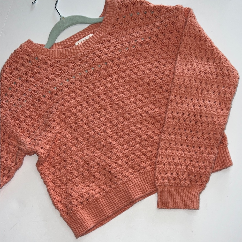 Cat & Jack Coral Crew Neck Sweater